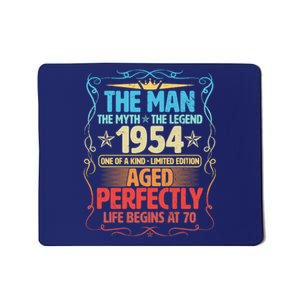 The Man Myth Legend 1954 Aged Perfectly 70th Birthday Mousepad