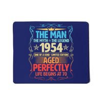 The Man Myth Legend 1954 Aged Perfectly 70th Birthday Mousepad