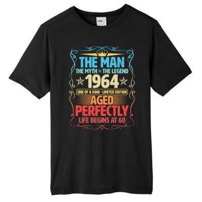 The Man Myth Legend 1964 Aged Perfectly 60th Birthday Tall Fusion ChromaSoft Performance T-Shirt