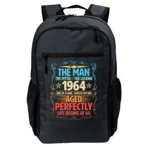 The Man Myth Legend 1964 Aged Perfectly 60th Birthday Daily Commute Backpack