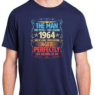 The Man Myth Legend 1964 Aged Perfectly 60th Birthday Adult ChromaSoft Performance T-Shirt