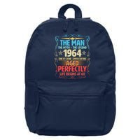 The Man Myth Legend 1964 Aged Perfectly 60th Birthday 16 in Basic Backpack