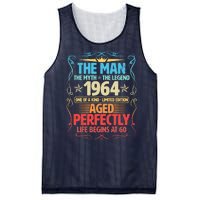 The Man Myth Legend 1964 Aged Perfectly 60th Birthday Mesh Reversible Basketball Jersey Tank