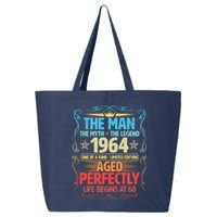 The Man Myth Legend 1964 Aged Perfectly 60th Birthday 25L Jumbo Tote