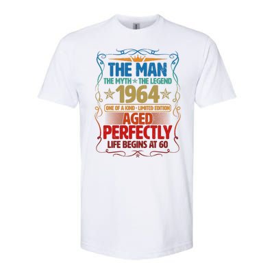 The Man Myth Legend 1964 Aged Perfectly 60th Birthday Softstyle® CVC T-Shirt