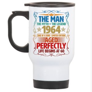 The Man Myth Legend 1964 Aged Perfectly 60th Birthday Stainless Steel Travel Mug