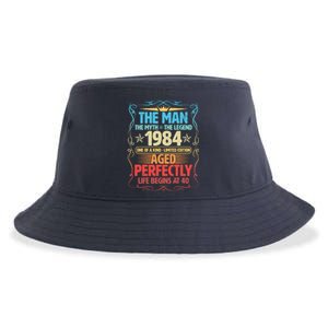 The Man Myth Legend 1984 Aged Perfectly 40th Birthday Sustainable Bucket Hat