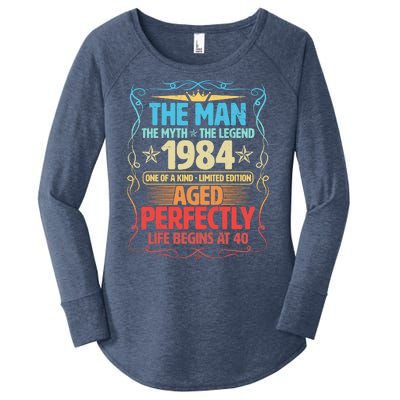 The Man Myth Legend 1984 Aged Perfectly 40th Birthday Women's Perfect Tri Tunic Long Sleeve Shirt