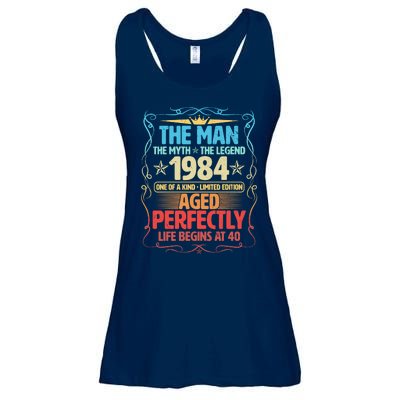 The Man Myth Legend 1984 Aged Perfectly 40th Birthday Ladies Essential Flowy Tank