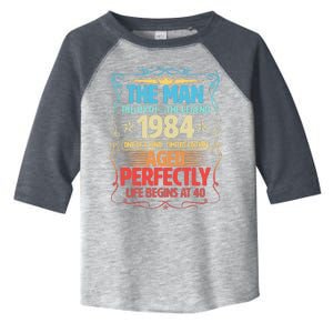 The Man Myth Legend 1984 Aged Perfectly 40th Birthday Toddler Fine Jersey T-Shirt