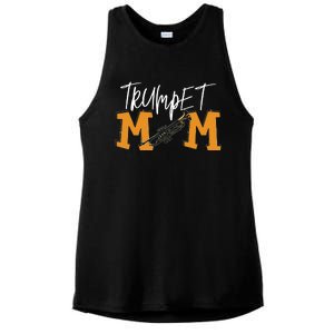 Trumpet Mom Marching Band Mom Ladies PosiCharge Tri-Blend Wicking Tank