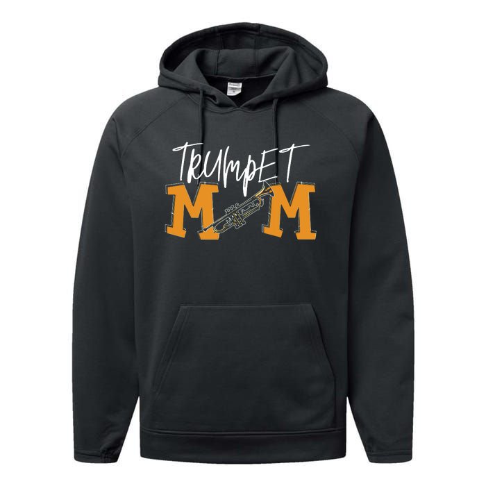 Trumpet Mom Marching Band Mom Performance Fleece Hoodie