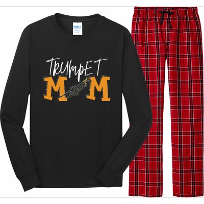 Trumpet Mom Marching Band Mom Long Sleeve Pajama Set