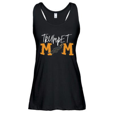 Trumpet Mom Marching Band Mom Ladies Essential Flowy Tank