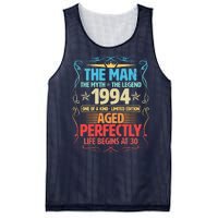 The Man Myth Legend 1994 Aged Perfectly 30th Birthday Mesh Reversible Basketball Jersey Tank