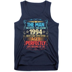 The Man Myth Legend 1994 Aged Perfectly 30th Birthday Tank Top