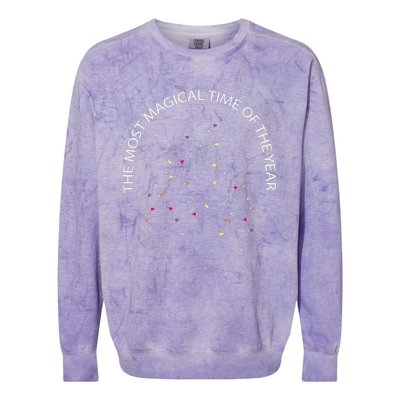 The Most Magical Time Of The Year Christmas Holiday Xmas Colorblast Crewneck Sweatshirt