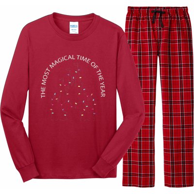 The Most Magical Time Of The Year Christmas Holiday Xmas Long Sleeve Pajama Set