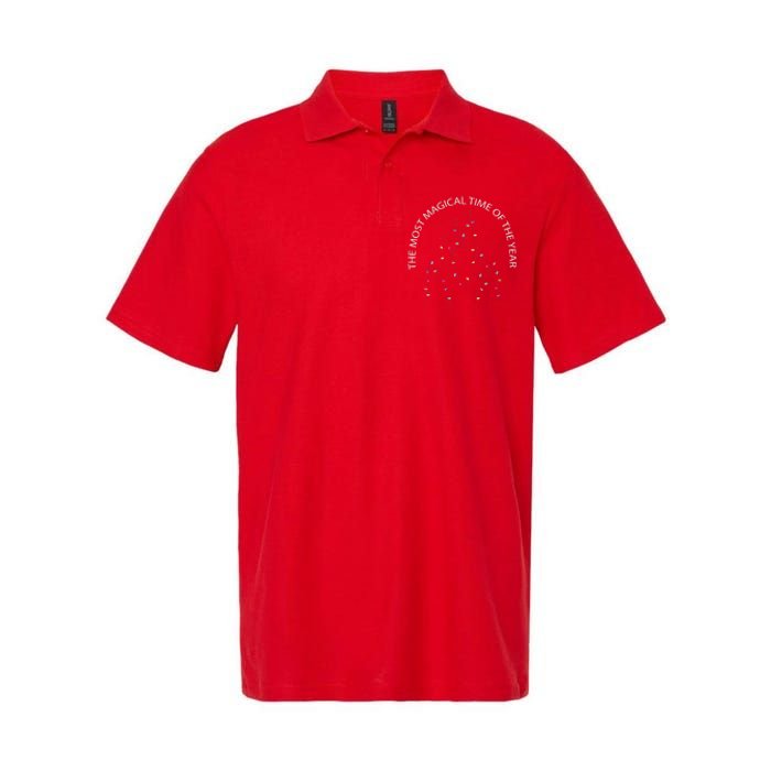 The Most Magical Time Of The Year Christmas Holiday Xmas Softstyle Adult Sport Polo