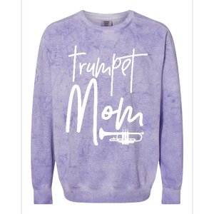 Trumpet Mom Marching Band Mother High School Colorblast Crewneck Sweatshirt