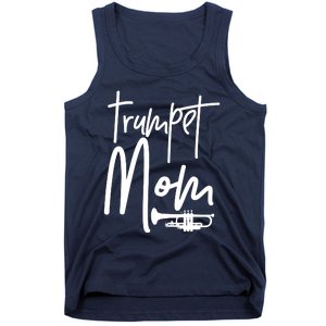 Trumpet Mom Marching Band Mother High School Tank Top