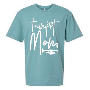 Trumpet Mom Marching Band Mother High School Sueded Cloud Jersey T-Shirt