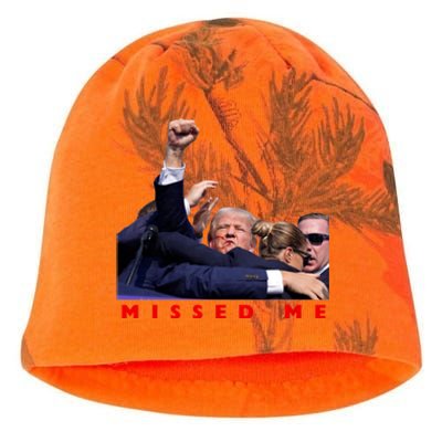 Trump Missed Me Kati - Camo Knit Beanie