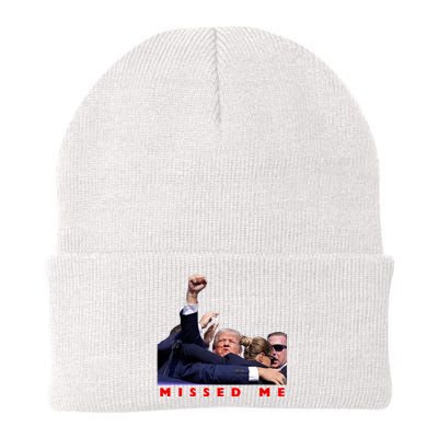 Trump Missed Me Knit Cap Winter Beanie