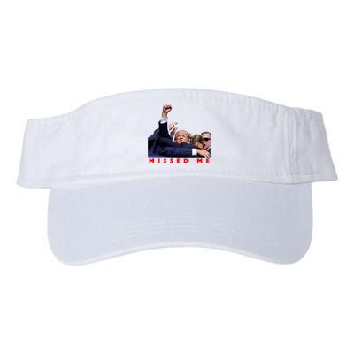 Trump Missed Me Valucap Bio-Washed Visor