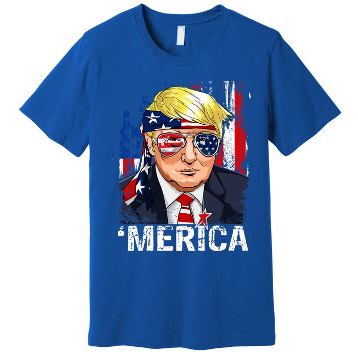 Trump Merica Murica 4th Of July Premium T-Shirt