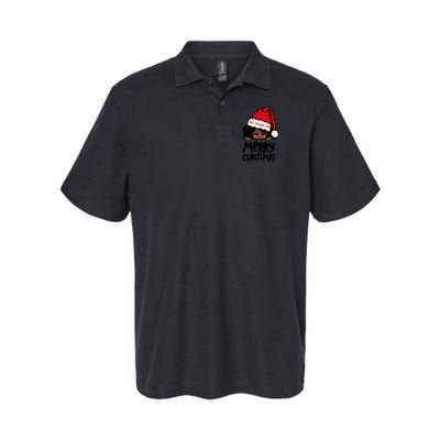 That Melanin Merry Christmas Mrs Claus Black Peeking Santa Cute Gift Polo