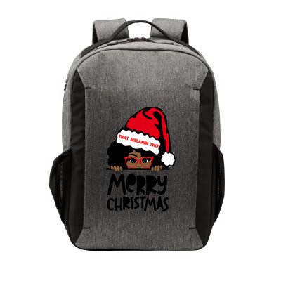 That Melanin Merry Christmas Mrs Claus Black Peeking Santa Cute Gift Vector Backpack