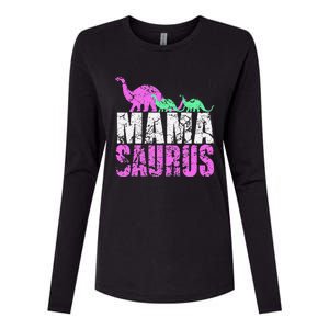 Twin Mom Mama Saurus Dinosaur Mother's Day Gift Womens Cotton Relaxed Long Sleeve T-Shirt