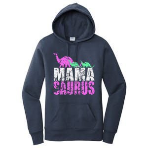 Twin Mom Mama Saurus Dinosaur Mother's Day Gift Women's Pullover Hoodie