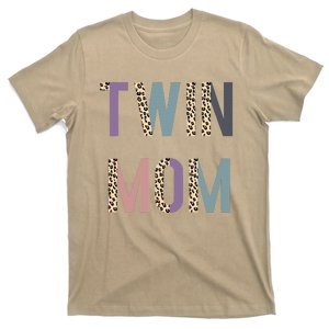 Twin Mom, Mother's Day, Twin Mom, Leopard T-Shirt