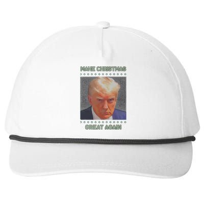 Trump Mugshot Make Christmas Great Again Snapback Five-Panel Rope Hat