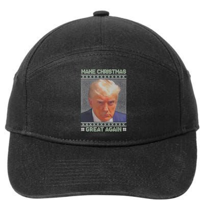 Trump Mugshot Make Christmas Great Again 7-Panel Snapback Hat