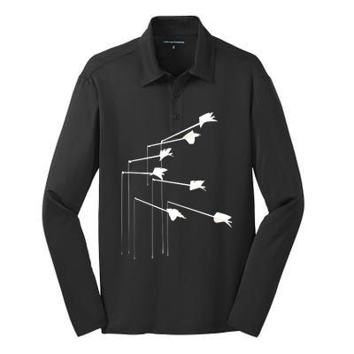 The Modest Mouse Float On New Shirt Silk Touch Performance Long Sleeve Polo