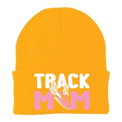 Track Mom Marathon Sprinting Athletics Runner Mother Gift Knit Cap Winter Beanie