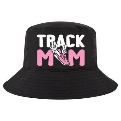 Track Mom Marathon Sprinting Athletics Runner Mother Gift Cool Comfort Performance Bucket Hat