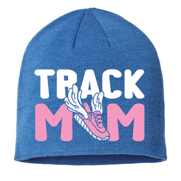 Track Mom Marathon Sprinting Athletics Runner Mother Gift Sustainable Beanie