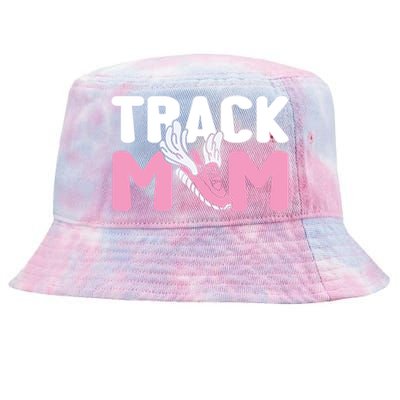 Track Mom Marathon Sprinting Athletics Runner Mother Gift Tie-Dyed Bucket Hat