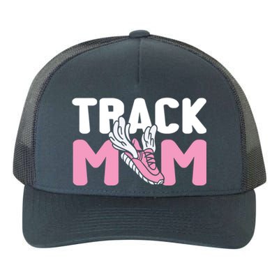 Track Mom Marathon Sprinting Athletics Runner Mother Gift Yupoong Adult 5-Panel Trucker Hat