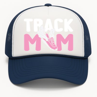 Track Mom Marathon Sprinting Athletics Runner Mother Gift Trucker Hat