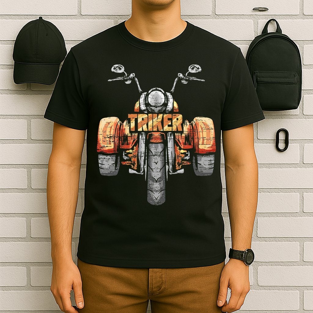 Triker Motortrike Motorcycle Trike Three Wheeler Biker Gift T-Shirt