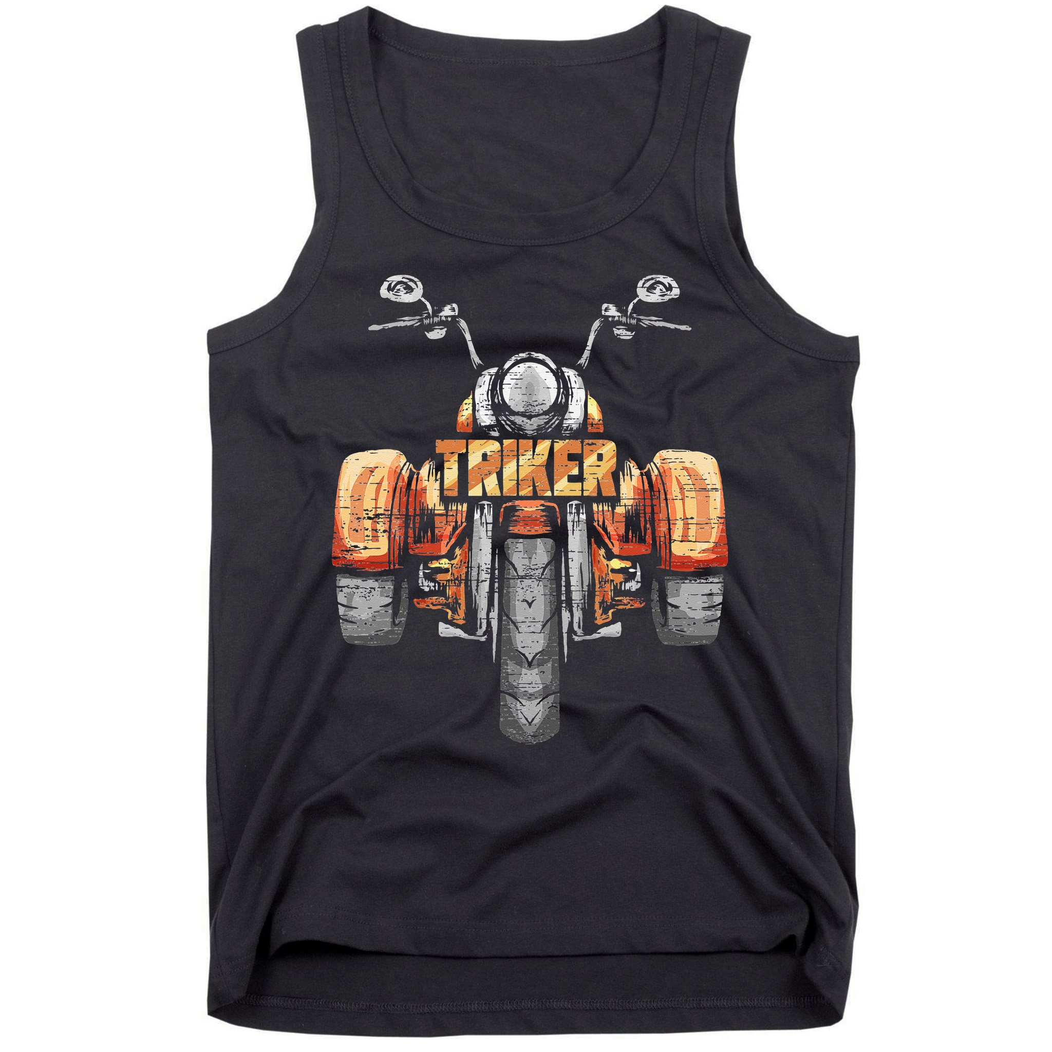 Triker Motortrike Motorcycle Trike Three Wheeler Biker Gift Tank Top