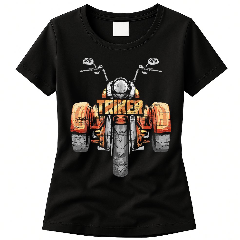 Triker Motortrike Motorcycle Trike Three Wheeler Biker Gift Womens T-Shirt