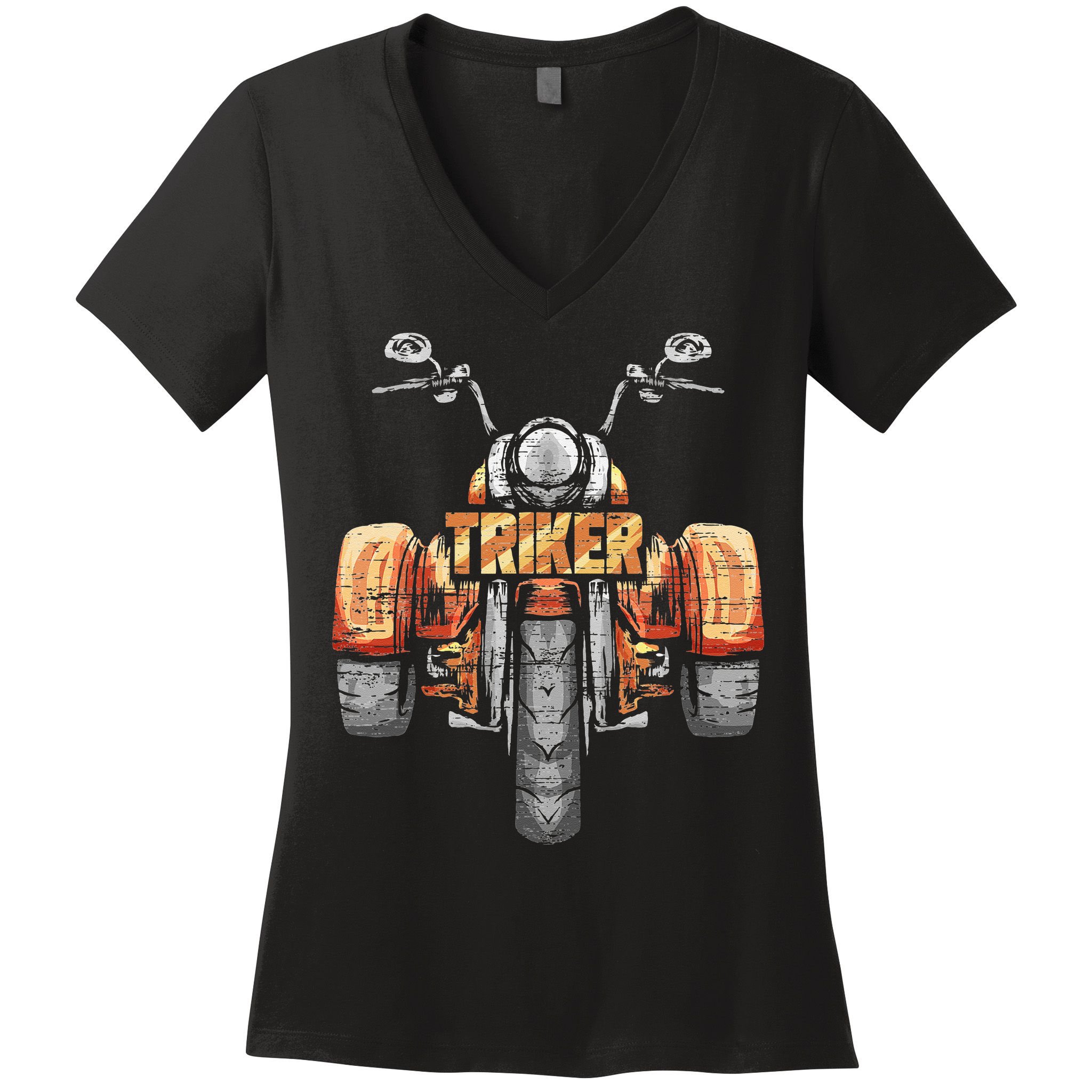 Triker Motortrike Motorcycle Trike Three Wheeler Biker Gift Women's V-Neck T-Shirt