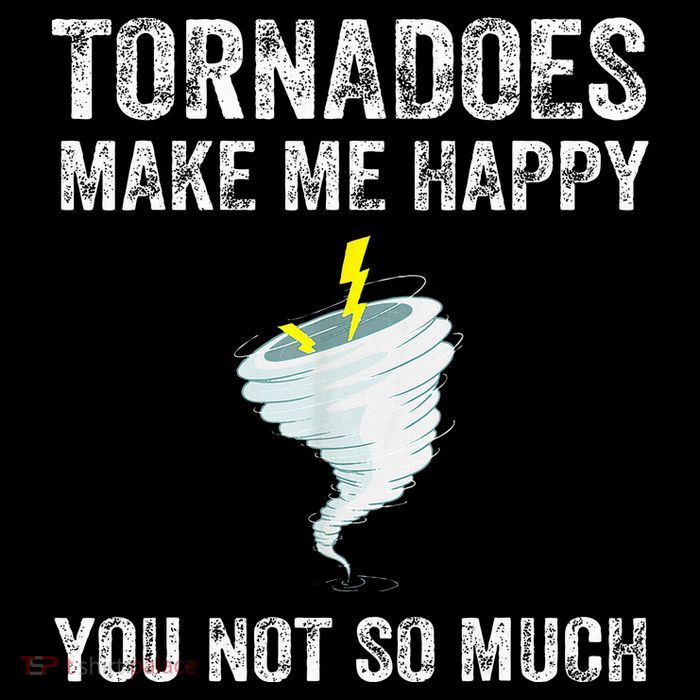 Tornadoes Make Me Happy You Not So Much Wool Snapback Cap