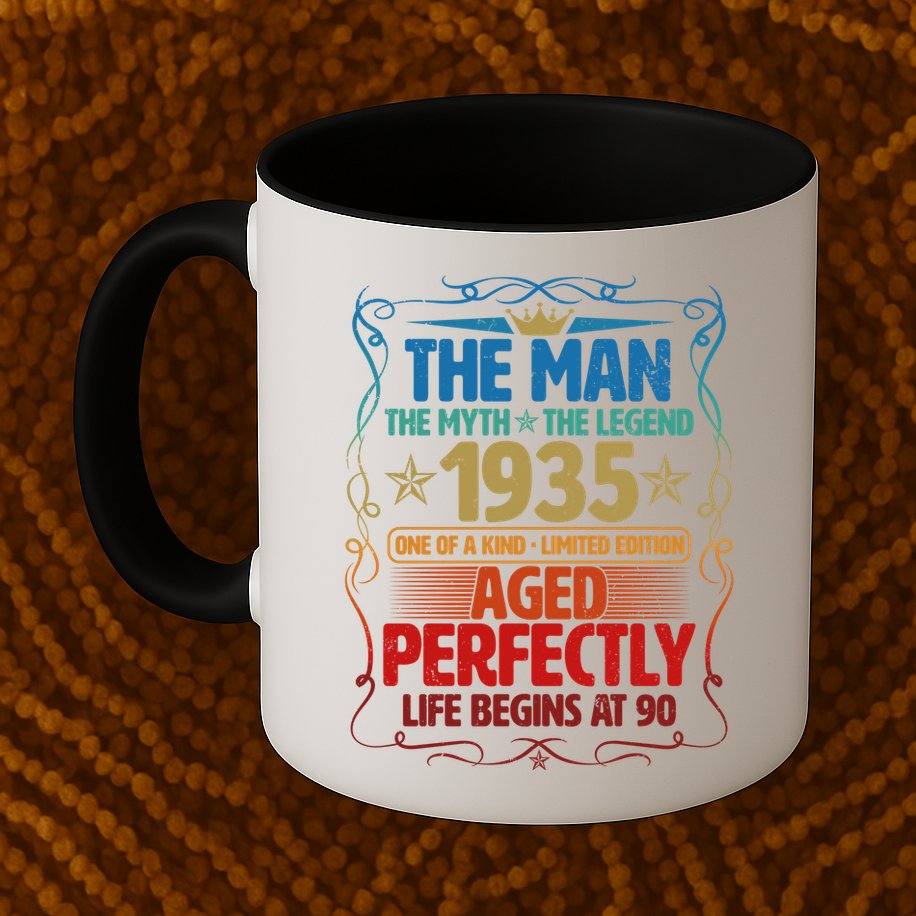 The Man Myth Legend 1935 Aged Perfectly 90th Birthday Mug